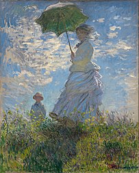 Woman with a Parasol – Madame Monet and Her Son, 1875