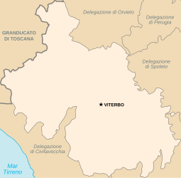 Delegazione di Viterbo – Mappa