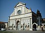 La facciata della chiesa di Santa Maria Novella, completata da Leon Battista Alberti nel 1470.