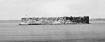 View of Confederate-held Fort Sumter, August 23, 1863