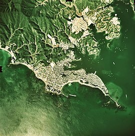 浜島（1975年） （国土交通省 国土地理院 地図・空中写真閲覧サービスの空中写真を基に作成）