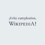 Happy birthday Wikipedia - animated image - Spanish
