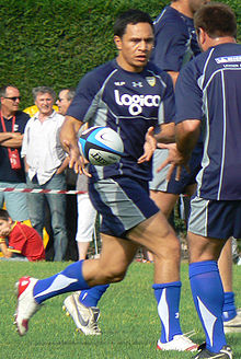 Kevin Senio lors d'un entraînement avec l'ASM Clermont Auvergne