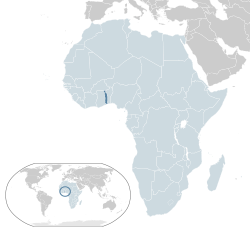  টোগো-এর অবস্থান (dark blue) the African Union-এ (light blue)