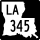 Louisiana Highway 345 marker