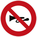 Horns prohibited