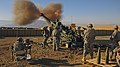 M777 en service auprès de la 10e division de montagne appuyant l'opération Enduring Freedom, dans la province de Lôgar, dans le district de Charkh, en Afghanistan en 2009.