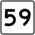 Route 59 marker