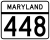 Maryland Route 448 marker