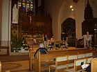 Une messe célébrée en la cathédrale de l'Immaculée-Conception de Saint-Jean le 1er avril 2013.