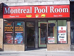 Montreal Pool Room at its new location, in June 2012