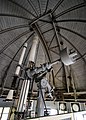 第一赤道儀室内の20cm望遠鏡(1927年)