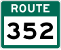 Route 352 marker