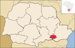 Location in Paraná