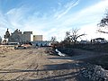 Heavy construction on the back of the brewery