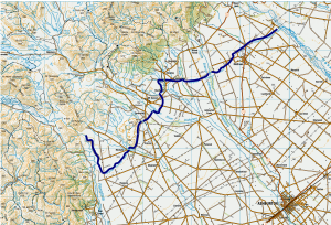 Rangitata Diversion Race route map
