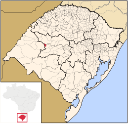 Nova Esperança do Sul – Mappa