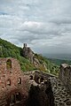 Château du Girsberg with Château de Saint-Ulrich in the foreground