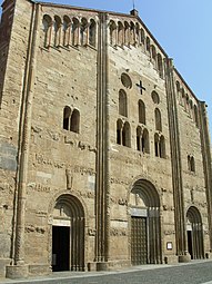 Facade of the Basilica of San Michele Maggiore, in Pavia