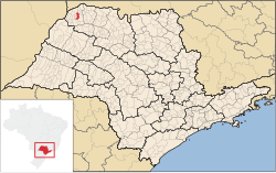 Location of Urânia