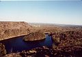 Vue depuis East Peak sur South Mountain et le Merimere Reservoir.