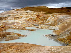 Iceland is rich in sulfur deposits.