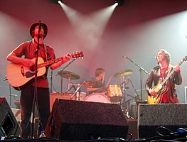 The Coral playing live on-stage
