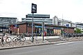 The newer station building before its demolition in 2015