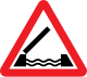 U.K. draw bridge ahead sign.