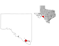 バルベルデ郡内の位置の位置図