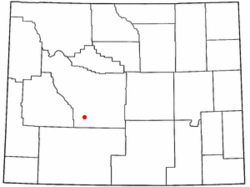 Location of Atlantic City, Wyoming