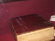 The George Washington Inaugural Bible, on which Washington took his inaugural oath in 1789