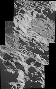 Oblique view from Apollo 17 (mosaic of 3 images)