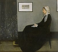 James Abbott McNeill Whistler, Arrangement en noir et gris n°1, La mère de l'artiste, 1871, huile sur toile, Paris, musée d'Orsay