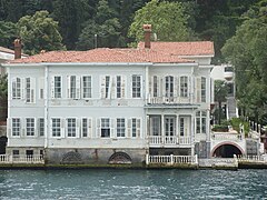 Ottoman era waterfront house (yalı) on the Bosphorus.