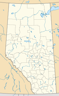 Map showing the location of Antelope Hill Provincial Park