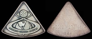 NASA space-flown Gemini and Apollo medallions