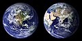 Image 16Blue Marble composite images generated by NASA in 2001 (left) and 2002 (right) (from Environmental science)