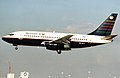 An Aviateca Boeing 737-200 at Miami airport.