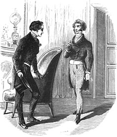 Villefort interroge Lord Wilmore, "l'ennemi" du Comte, après avoir pris des informations auprès de l'abbé Busoni. Ces deux hommes sont en réalité le Comte déguisé.