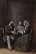 Camille Silvy with his wife and his mother 1865