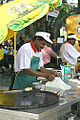 Another picture of roti canai preparation