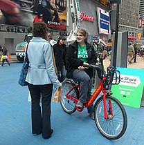 New York City Times Square bicycle sharing system