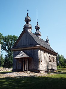 Перенесена в Ґодково відновлена церква Покрова Богородиці, фото 2018 р.