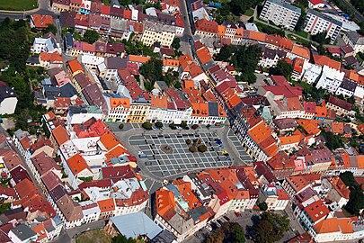 Centre historique de Česká Lípa.