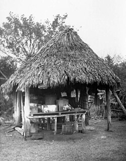 A chickee on the reservation in 1960