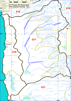 Location of Quebrada de Tarapacá