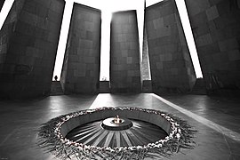 Armenian Genocide memorial in Yerevan, 1965