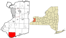 Location in Erie County and the state of New York.