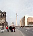 Easter Sunday, 1988, Fernsehturm and Palace of the Republic